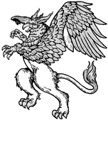 coloriage griffon debout